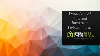 Donor Advised Fund Investment Proposal Process