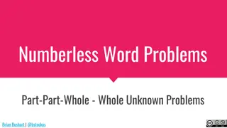 Engaging Part-Part-Whole Numberless Word Problems for Elementary Students