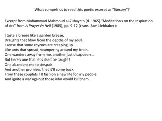 Literary Analysis of Excerpts from Muhammad Mahmoud al-Zubayri's Work