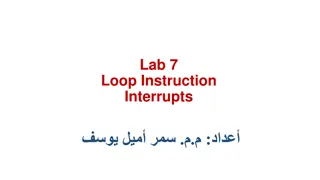 Compute Sum and Implement Interrupts in Assembly Language Programming