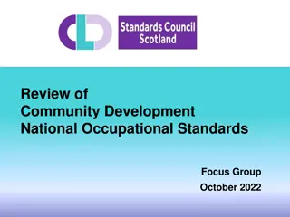 National Occupational Standards for Community Development Review 2022