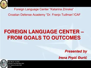 Foreign Language Training and Development at FLC Katarina Zrinska