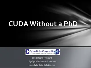 Understanding GPU Architecture and CUDA Development