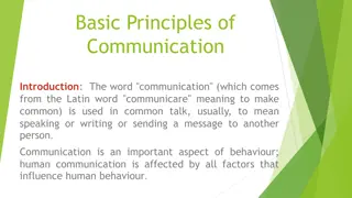 Principles of Effective Communication: Understanding, Process, and Dynamics