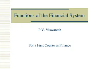 Functions of the Financial System Explained