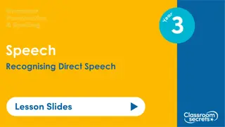 Understanding Direct Speech: Techniques and Examples