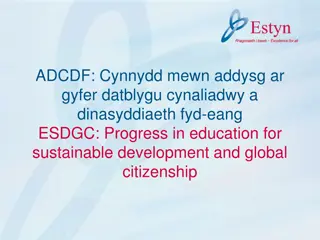 Progress in Education for Sustainable Development and Global Citizenship
