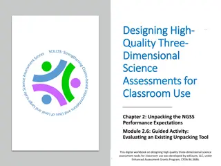 Designing High-Quality 3D Science Assessments: Unpacking NGSS Performance Expectations
