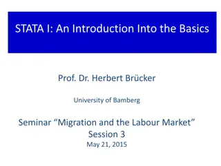 Learn the Basics of STATA Software for Data Analysis