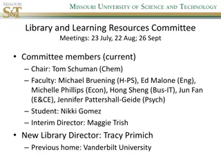 Learning Resources Committee Updates and Budget Cuts Summary