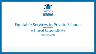 Equitable Services for Private Schools: Shared Responsibility & Requirements