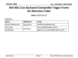 IEEE 802.11ax Backward Compatible Trigger Frame RU Allocation