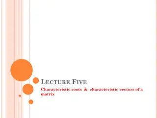 Understanding Characteristic Roots and Vectors of Matrices