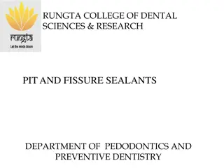 Pit and Fissure Sealants: Evolution, Definitions, and Techniques