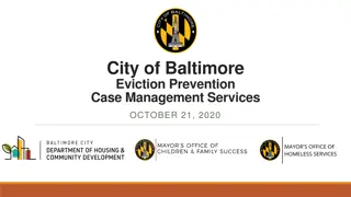 Baltimore Eviction Prevention Services and Resources Update