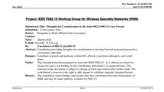 Promoting Positive Coexistence: IEEE 802.11/802.15 Collaboration Thoughts