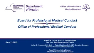 Understanding Professional Medical Conduct: Misconduct and Board Initiatives