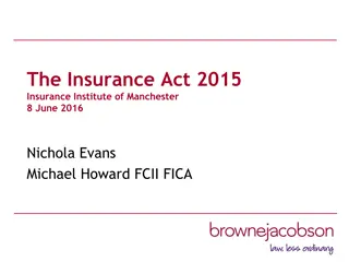 Understanding Key Concepts of The Insurance Act 2015