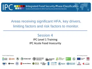 Monitoring Humanitarian Food Assistance Drivers and Factors