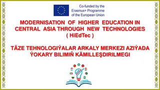 Higher Education Modernization in Central Asia with New Technologies