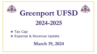 Greenport UFSD Budget 2024-2025 Tax Cap Expense & Revenue Update