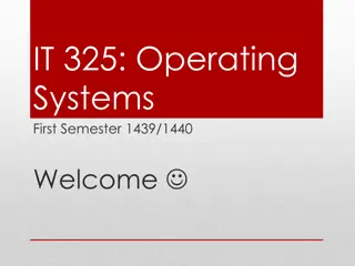 Introduction to Computer Operating Systems Course Overview