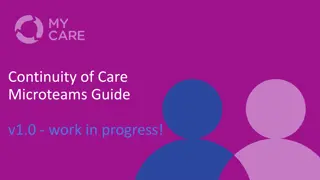 Enhancing Care Continuity with Microteams