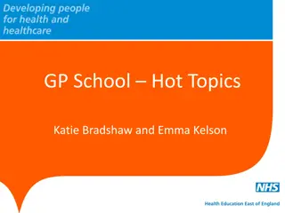 GP School Hot Topics and Team Introductions at Health Education England