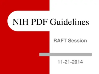 NIH PDF Guidelines for Research Applications - Margins, Hyperlinks, Attachment File Size
