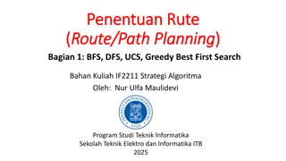 Optimal Path Planning Strategies: BFS, DFS, UCS, Greedy Best-First Search