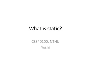 Understanding Static Variables and Methods in Java