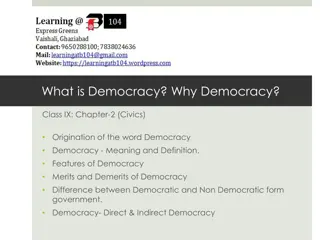 Understanding Democracy: Origins, Meaning, and Features