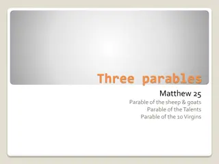 Understanding the Three Parables from Matthew 25
