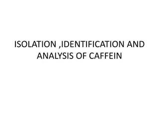 Isolation, Identification, and Analysis of Caffeine from Tea Leaves