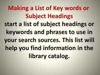 Effective Strategies for Researching, Evaluating, and Taking Notes