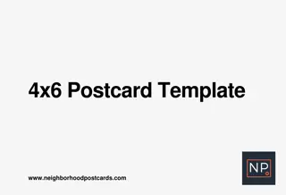 Creative 4x6 Postcard Template for Neighborhood Postcards