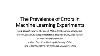 Errors in Machine Learning Experiments: A Study on Prevalence and Impact