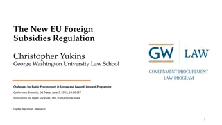 Challenges of EU Foreign Subsidies Regulation in Public Procurement