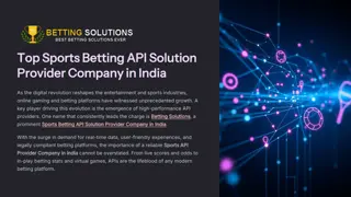 Top Sports Betting API Solution Provider Company in India