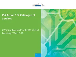 Key Concepts in Public Services Catalogue Application Profile