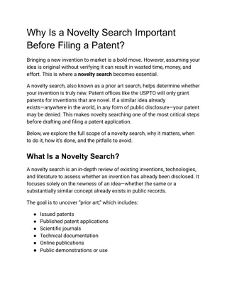 Why a Novelty Search Is Crucial Before Filing a Patent | IIP Search