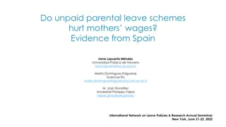 Unpaid Parental Leave Impact on Mothers' Wages: Evidence from Spain
