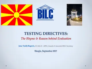 Understanding the Rhyme and Reason behind Testing Directives