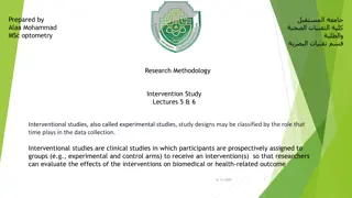 Understanding Interventional Studies in Clinical Research
