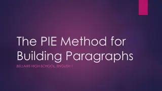 Building Strong Paragraphs with the PIE Method