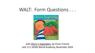 Exploring Oliver's Vegetable Adventures in Vivian French's Tale