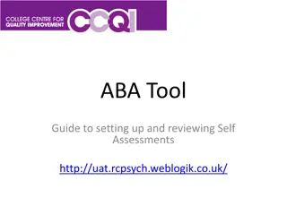 Complete Guide to Setting Up and Reviewing Self-Assessments for ABA Tool