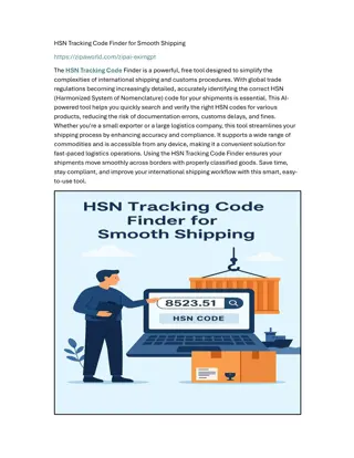HSN Tracking Code Finder for Smooth Shipping