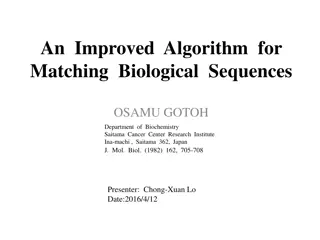 Improved Algorithm for Matching Biological Sequences by Osamu Gotoh