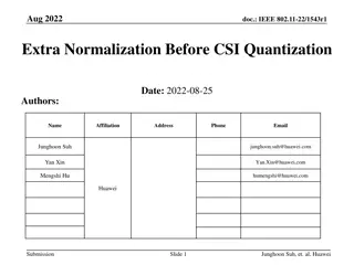 CSI Quantization in IEEE 802.11-22/1543r1 Document